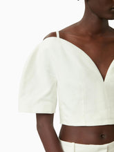 画像をギャラリービューアに読み込む, HEART NECKLINE TOP