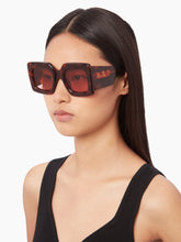 Load image into Gallery viewer, Precious Square Shiny Havana Sunglasses