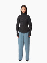 Load image into Gallery viewer, TURTLENECK SWEATER IN TWISTED WOOL IN GREY - Nina Ricci