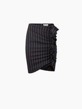 Load image into Gallery viewer, PINSTRIPE DRAPED MIDI SKIRT - NINA RICCI