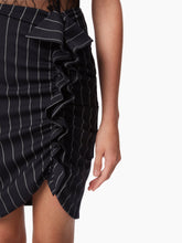 Load image into Gallery viewer, PINSTRIPE DRAPED MIDI SKIRT - NINA RICCI