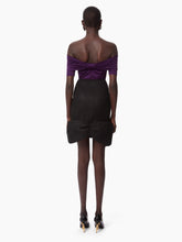 Cargar imagen en el visor de la galería, MIDI SKIRT WITH LACE BOW IN BLACK - Nina Ricci