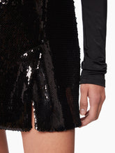 Charger l'image dans la galerie, SEQUIN MINI SKIRT IN BLACK - Nina Ricci