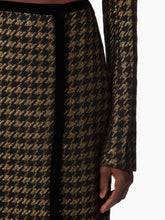 Load image into Gallery viewer, LONG HOUNDSTOOTH TWEED SKIRT - NINA RICCI