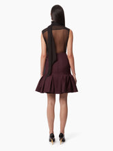 Cargar imagen en el visor de la galería, WOOL PEPLUM MIDI SKIRT IN RED - Nina Ricci