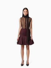 Cargar imagen en el visor de la galería, WOOL PEPLUM MIDI SKIRT IN RED - Nina Ricci