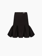 Cargar imagen en el visor de la galería, WOOL PEPLUM MIDI SKIRT IN BLACK - Nina Ricci