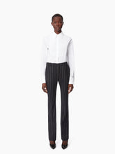 Cargar imagen en el visor de la galería, PINSTRIPE WOOL STRAIGHT PANTS
