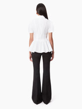 Charger l'image dans la galerie, WOOL FLARED TAILORED PANTS IN BLACK - Nina Ricci