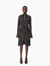 Cargar imagen en el visor de la galería, HIGH NECK MIDI DRESS IN BLACK - Nina Ricci