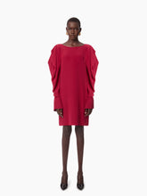 Load image into Gallery viewer, MINI DRESS WITH RUCHED SLEEVES IN PINK - Nina Ricci