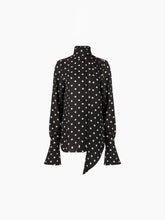 Cargar imagen en el visor de la galería, Pussy-Bow Shirt in Black - Nina Ricci
