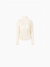 Load image into Gallery viewer, TURTLENECK SWEATER IN TWISTED WOOL IN BEIGE - Nina Ricci