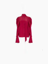 Load image into Gallery viewer, PUSSY-BOW SHIRT IN PINK - Nina Ricci