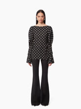 Load image into Gallery viewer, Blouse With Puff Sleeves in Black - Nina Ricci