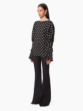 Load image into Gallery viewer, Blouse With Puff Sleeves in Black - Nina Ricci