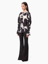 Load image into Gallery viewer, BLOUSE WITH PUFF SLEEVES IN BLACK & WHITE - Nina Ricci