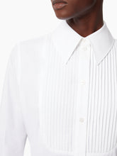 Cargar imagen en el visor de la galería, COTTON SHIRT WITH BIB IN WHITE - Nina Ricci