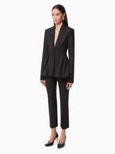 Load image into Gallery viewer, WOOL GABARDINE PEPLUM BLAZER IN BLACK - Nina Ricci