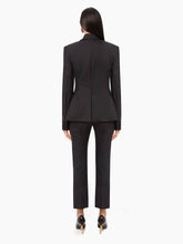 Load image into Gallery viewer, WOOL GABARDINE PEPLUM BLAZER IN BLACK - Nina Ricci