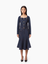 Cargar imagen en el visor de la galería, DENIM MIDI SKIRT - NINA RICCI