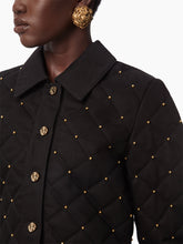 Charger l'image dans la galerie, QUILTED DENIM JACKET IN BLACK - Nina Ricci