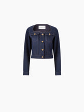 Load image into Gallery viewer, SWEETHEART NECKLINE DENIM JACKET IN BLUE - Nina Ricci