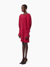 Load image into Gallery viewer, MINI DRESS WITH RUCHED SLEEVES IN PINK - Nina Ricci