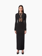 Load image into Gallery viewer, LONG DRESS WITH LACE INSERTS