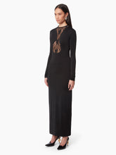 Load image into Gallery viewer, LONG DRESS WITH LACE INSERTS