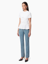 Cargar imagen en el visor de la galería, PEPLUM T-SHIRT WITH BOW DETAIL - Nina Ricci