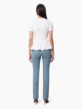 Cargar imagen en el visor de la galería, PEPLUM T-SHIRT WITH BOW DETAIL - Nina Ricci