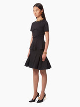 Cargar imagen en el visor de la galería, WOOL PEPLUM MIDI SKIRT IN BLACK - Nina Ricci
