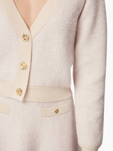 Cargar imagen en el visor de la galería, MOHAIR V-NECK CARDIGAN IN BEIGE - Nina Ricci