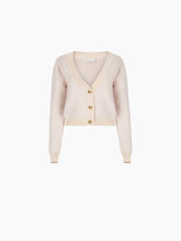 Cargar imagen en el visor de la galería, MOHAIR V-NECK CARDIGAN IN BEIGE - Nina Ricci