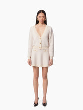 Cargar imagen en el visor de la galería, MOHAIR V-NECK CARDIGAN IN BEIGE - Nina Ricci