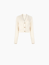 Charger l'image dans la galerie, V-NECK KNIT CARDIGAN IN BEIGE - Nina Ricci