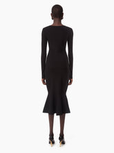 Cargar imagen en el visor de la galería, LONG MERMAID SKIRT WITH CUTLINES IN BLACK - Nina Ricci