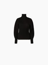 Cargar imagen en el visor de la galería, COCOON SLEEVE TURTLENECK SWEATER IN BLACK - Nina Ricci