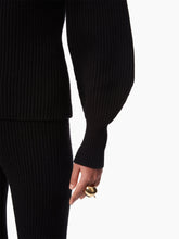Cargar imagen en el visor de la galería, COCOON SLEEVE TURTLENECK SWEATER IN BLACK - Nina Ricci