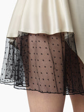 Load image into Gallery viewer, Cream Mini Satin Skirt