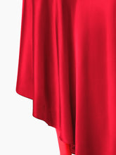 Load image into Gallery viewer, Red Asymmetric Draped Skirt
