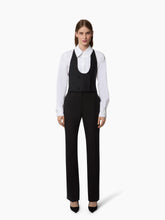 Load image into Gallery viewer, Black Straight Wool Pants