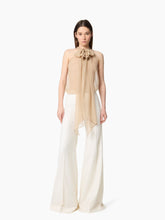Charger l'image dans la galerie, White Flared Wool Pants