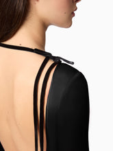 Load image into Gallery viewer, Black Backless Midi Dress