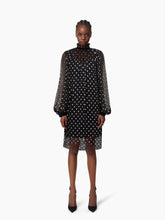 Cargar imagen en el visor de la galería, Polka-Dot Silk Midi Dress
