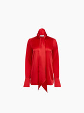Load image into Gallery viewer, Lavalliere Satin Shirt