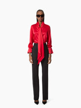Load image into Gallery viewer, Lavalliere Satin Shirt