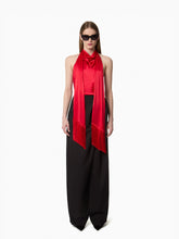 Load image into Gallery viewer, Red Halterneck Satin Top