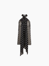 Charger l'image dans la galerie, Sleeveless Lavalliere Polka-Dot Shirt